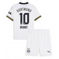 Camisa de Futebol Borussia Dortmund Julian Brandt #10 Equipamento Alternativo Infantil 2024-25 Manga Curta (+ Calças curtas)